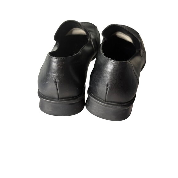 725 Originals Black Leather Loafers 6 Shoes Classic Slip-On Design - Picture 3 of 9